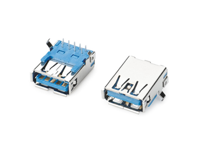 USB3.0AF板上90度DIP彎腳
