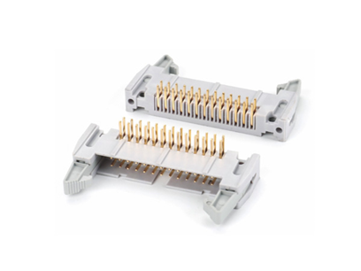 2.54mm 雙排90°短耳牛角白色