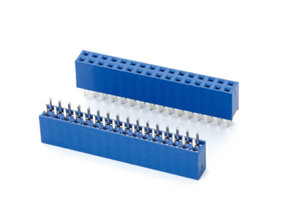 2.54mm 8.5H 雙排180°  DIP藍(lán)色(2-40Pin)